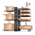 Professional Manufacturer Selling 14/8/5 Layer Telescopic Multifunctional Stainless Steel Kitchen Pot Lid Cover Rack Organizer